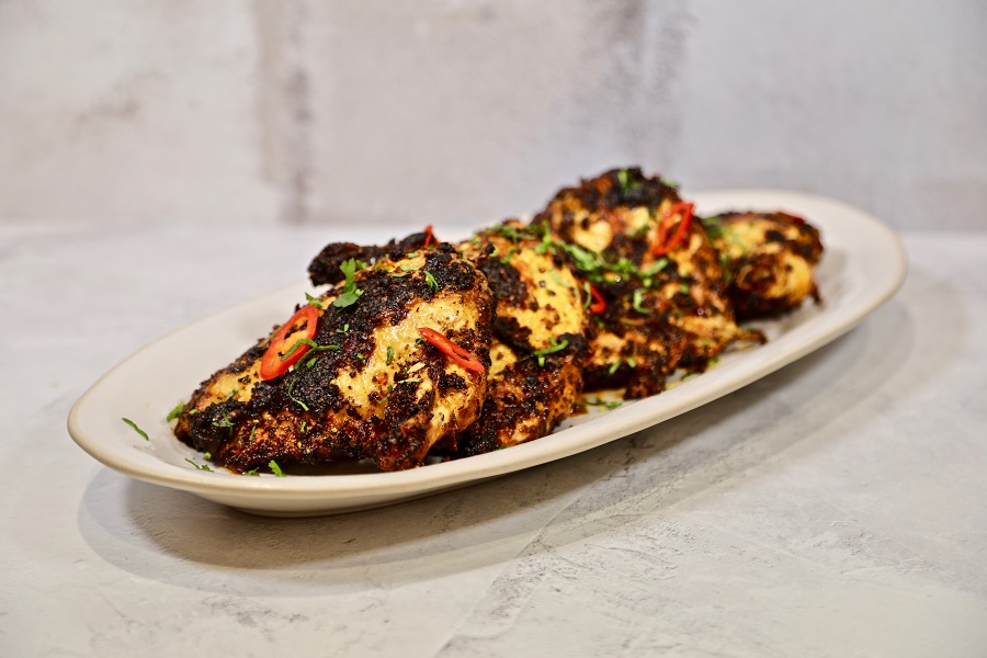 Spice-rubbed chicken