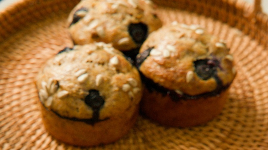 Courgette and pine nut muffins