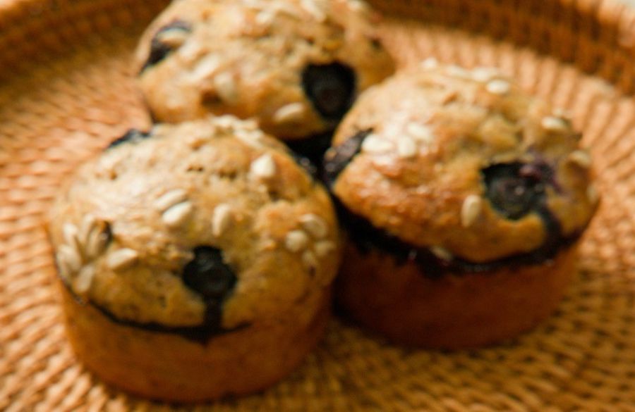 Courgette and pine nut muffins
